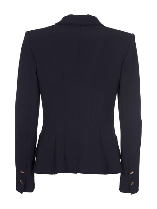 Double-breasted jacket in stretch crêpe with tips ELISABETTA FRANCHI | GI09546E2110